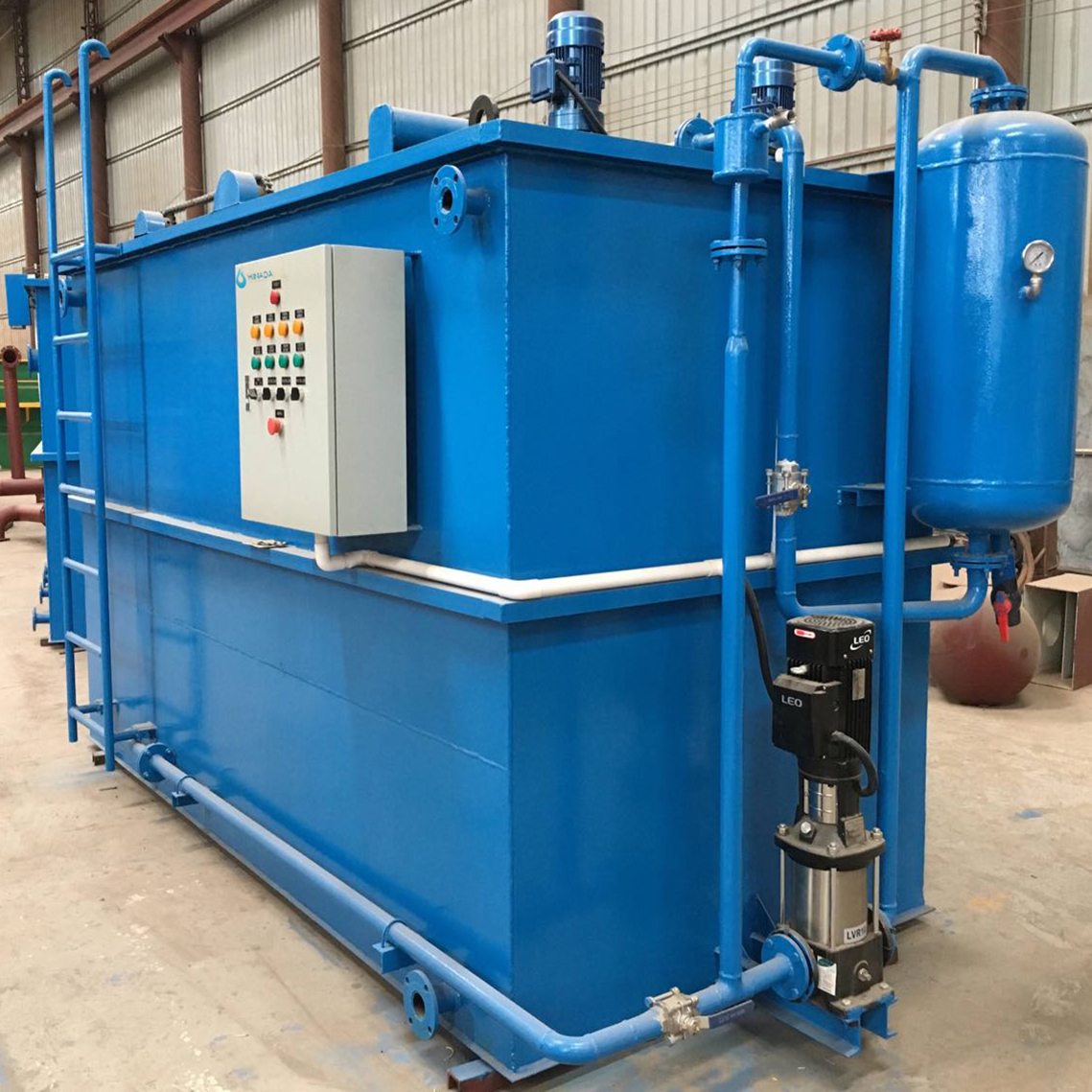 Dissolved Air Flotation System for High COD Oil grease industrial wastewater