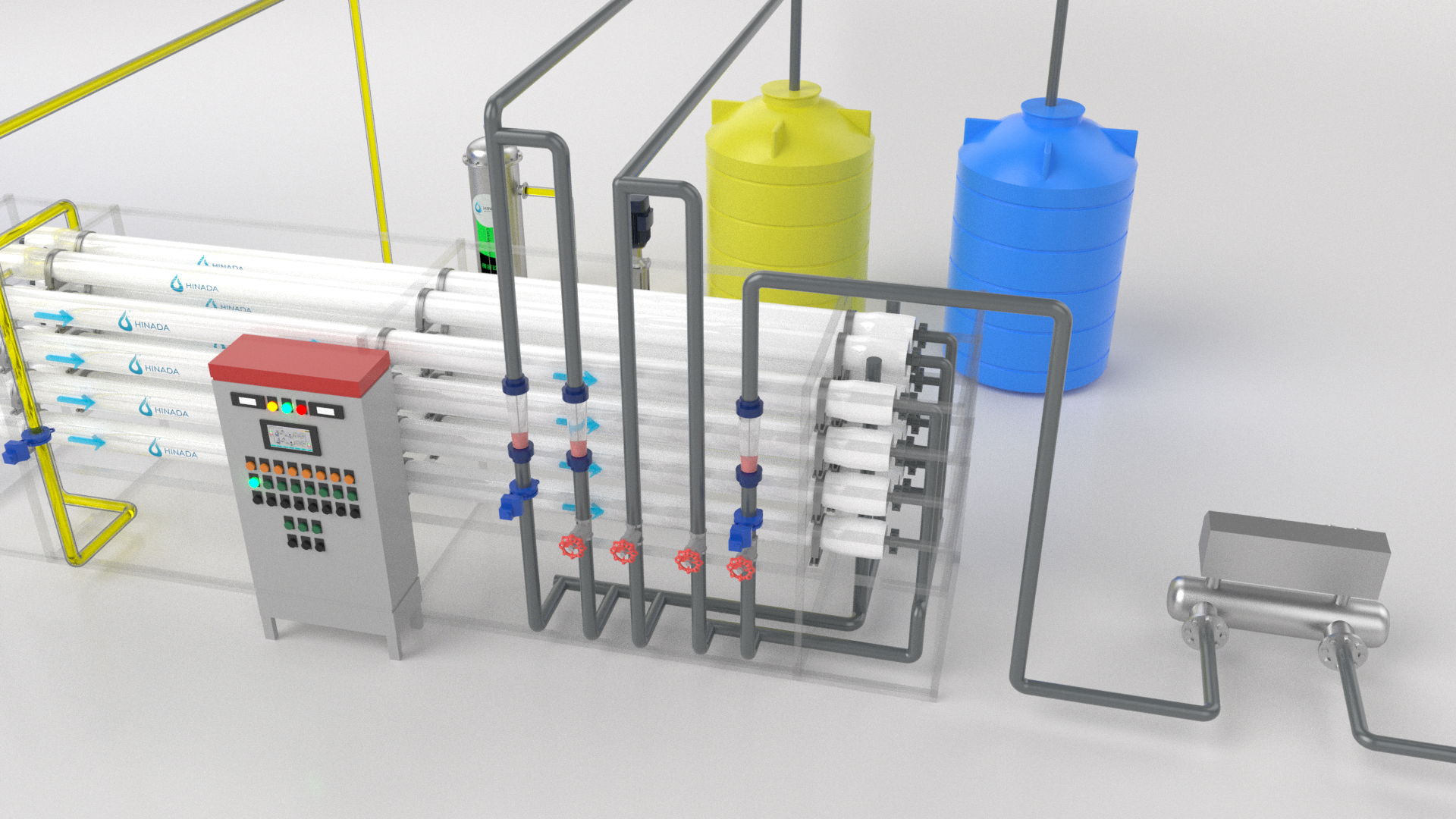 Industrial RO System Operation Process for drinking or industry application