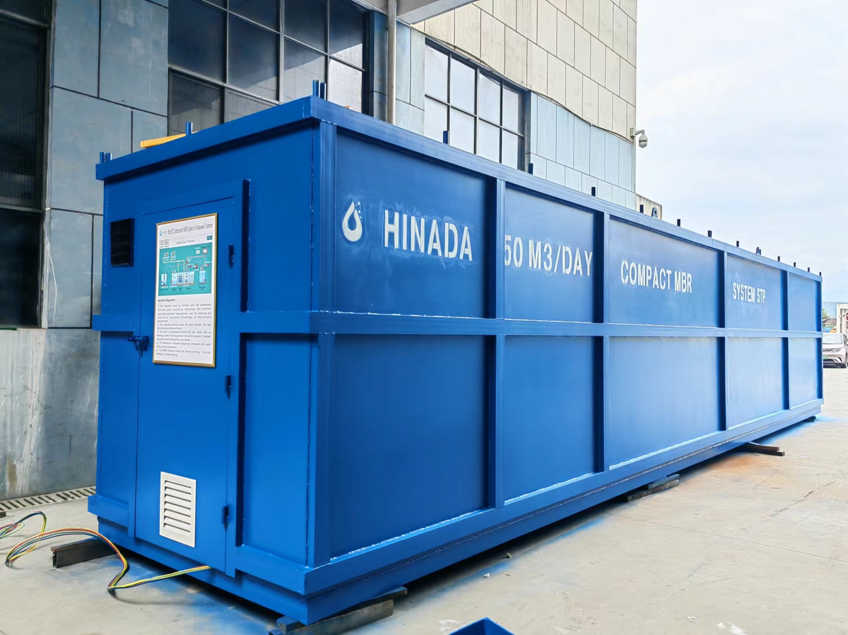 Ghana Client inspection Hotel Wastewater Treatment Equipments in Hinada Factory