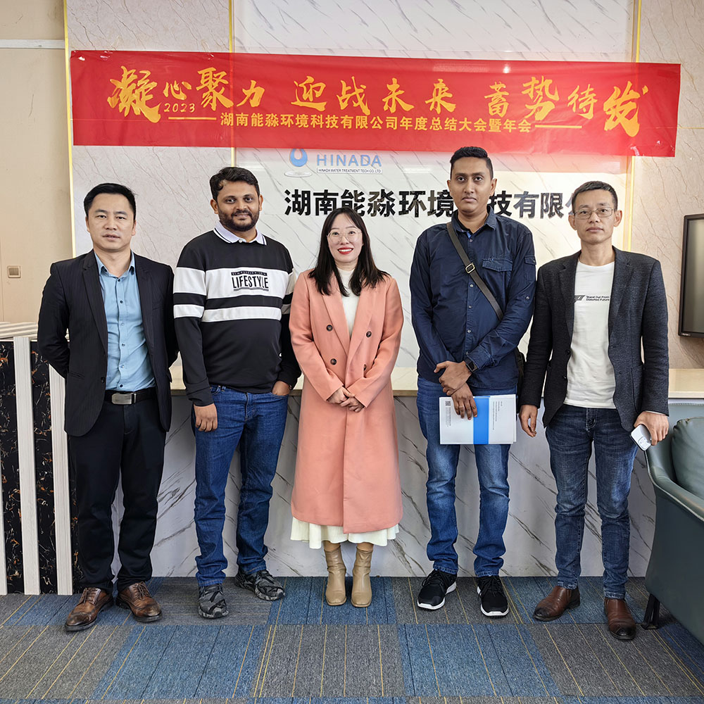 Client visiting our UF Membrane Manufacturer