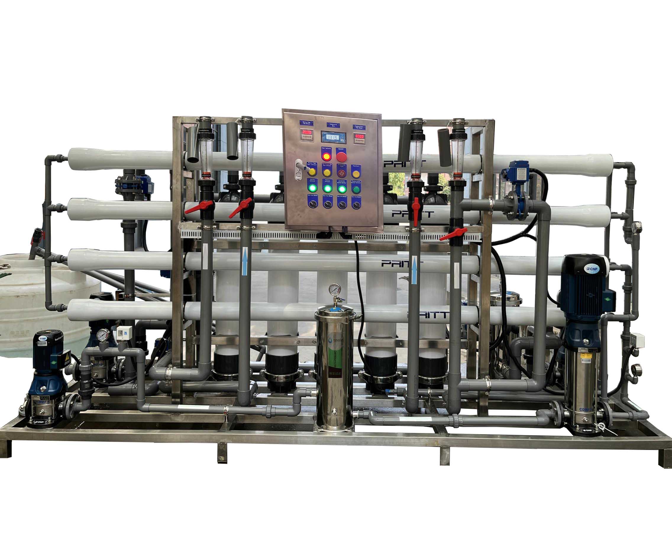 RO System 2000LPH Commissioning Test