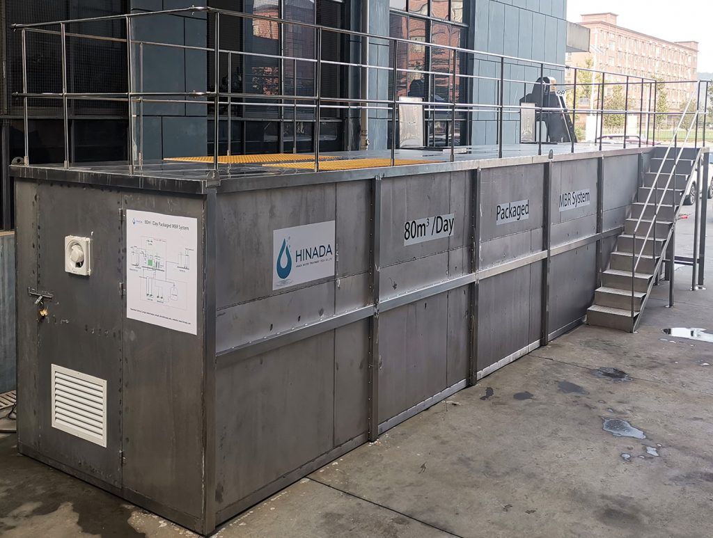 80 m&sup3;Day Containerized Sewage Treatment System-Hinada